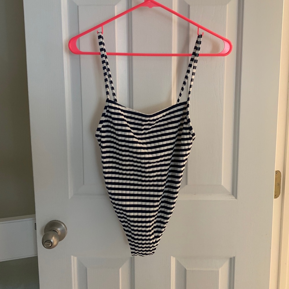 Solid and Striped Bathing Suit